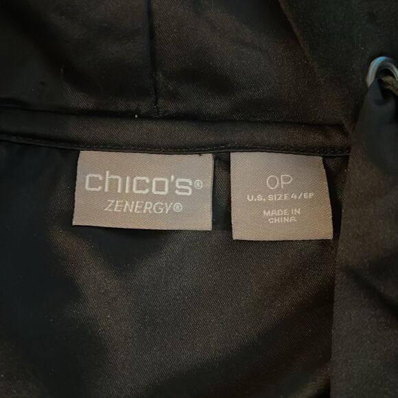 Chicos Zenergy Petite Velour Hooded Tunic - Picture 5 of 7